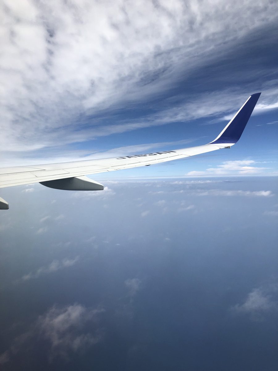惜しみながら沖縄を離れる